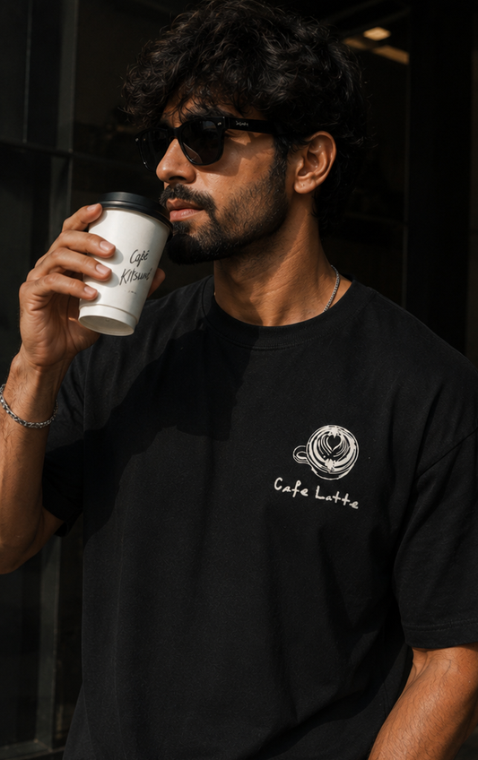 Cafe Latte - Premium Oversized T-shirt (240 GSM)