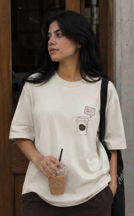 Chill Brew Club - Premium Oversized T-Shirt (240 GSM)