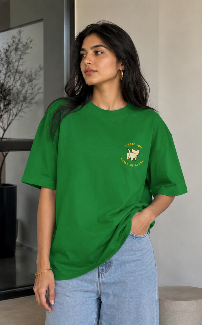 Leave Me Alone - Premium Oversized T-shirt