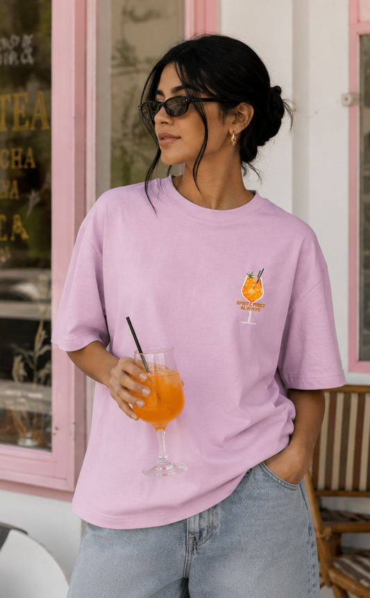 Orange Lunch - Premium Oversized T-Shirt (240 GSM)
