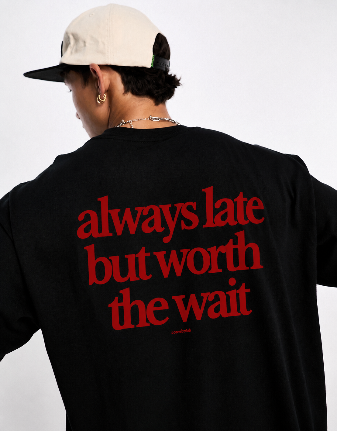 Always Late But The Worth The Wait - Premium Oversized T-shirt